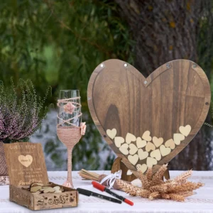 Rustic Wooden Guest Book Decor Sign