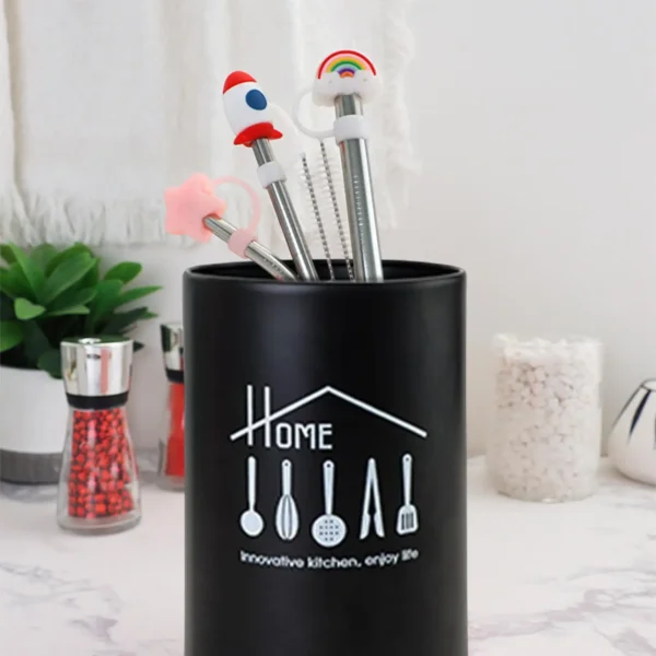 Stainless Steel Utensil Holder Stand - Image 6