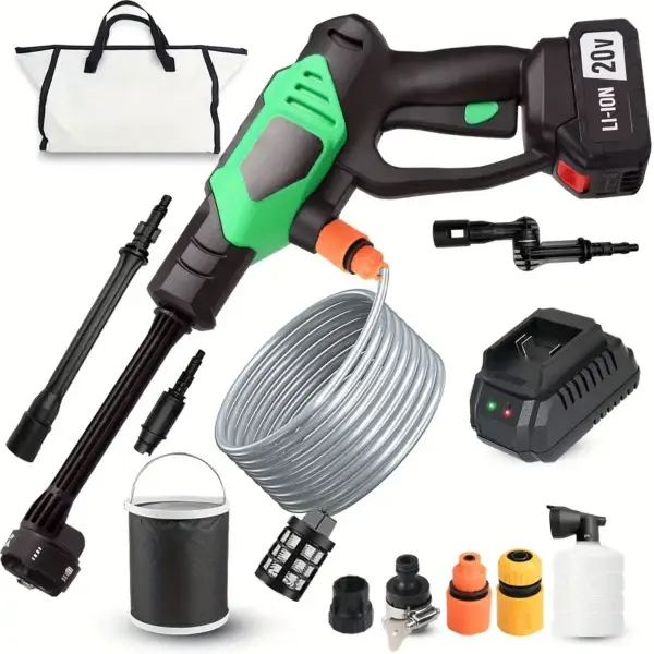 Portable 20V Handy Plastic Pressure Washer for Car Washing - Image 2