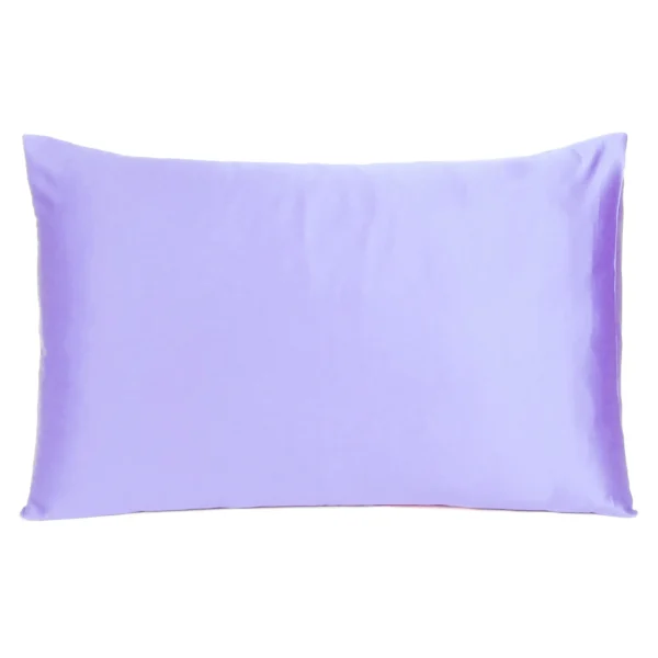 Purple Dreamy Set Of 2 Silky Satin Queen Pillowcases - Image 2