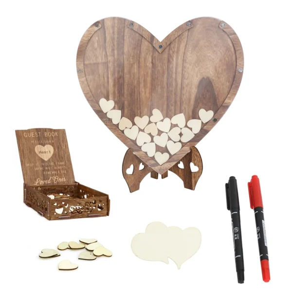 Rustic Wooden Guest Book Decor Sign - Image 5