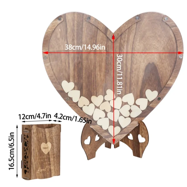 Rustic Wooden Guest Book Decor Sign - Image 6