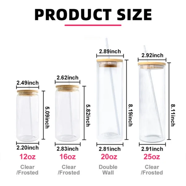 Glass Beer Can Tumbler With Lid - Image 2
